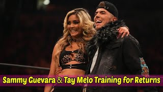 Sammy Guevara and Tay Melo Training for AEW Returns [upl. by Yancy]