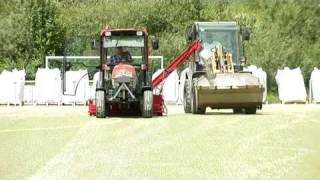 SMG RenoMatic RM 1400 Artificial Turf Infill Removal [upl. by Vladi]