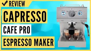 Capresso Cafe Pro Espresso Maker 42 oz Silver Review [upl. by Bornstein562]