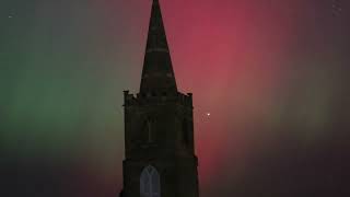 St Germains Church Marske by the Sea Aurora October 2024 [upl. by Leinoto851]