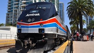 Amtrak Heritage Units on the Pacific Surfliner [upl. by Aihsenot]