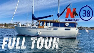 Full tour Nauticat 38 Inside and outside How to handle the sails on the Nauticat 38 [upl. by Eimmat]