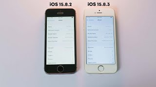 iOS 1583 Vs iOS 1582 on iPhone SE Full Speed Comparison [upl. by Adirehs]