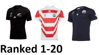 Rugby World Cup 2019 Jersey Rankings [upl. by Ikkiv]