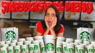 I ordered the entire Starbucks menu 😱 [upl. by Ajed805]