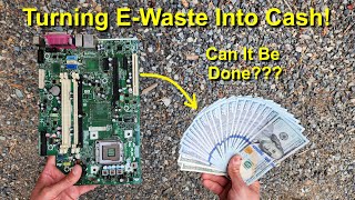 Turning EWaste Into Cash Smelting Gold amp Silver From Circuit Boards [upl. by Abihsot]