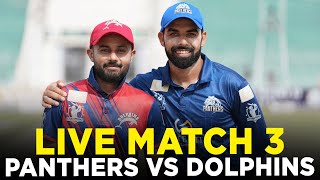 Live  Lake City Panthers vs Dolphins  Match 3  Bahria Town Champions Cup 2024  M9A1K [upl. by Nor464]