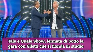 Tale e Quale Show fermata di botto la gara con Giletti che si fionda in studio e [upl. by Ralston]