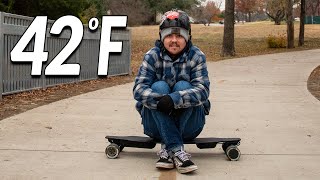 Backfire G2 Black 2020 Electric Skateboard REAL Range amp Speed Test WINTER [upl. by Greggs]