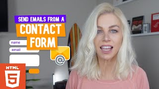 Send emails from a HTML Contact Form [upl. by Eimareg]