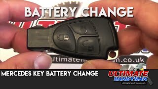 Mercedes key battery change [upl. by Ruyle]