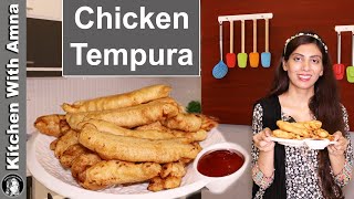 Tempura Chicken Recipe  Fried Tempura Chicken  Kitchen With Amna [upl. by Irvin346]