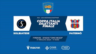 FINALE  COPPA ITALIA DILETTANTI 2024 [upl. by Fechter]