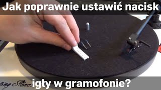 Jak poprawnie ustawić nacisk igły w gramofonie za pomocą wagi Ortofon [upl. by Herman224]