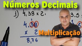 Operações com Números Decimais 03 Multiplicação com números decimais [upl. by Bearnard]