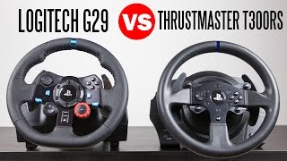 Logitech G29 Driving Force Racing Wheel vs Thrustmaster T300RS  Full Comparison [upl. by Ainedrag]