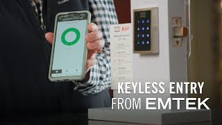 Emtek EMpowered Wireless Motorized Keypad Lock Available at Kuiken Brothers in NJ amp NY [upl. by Eiramik994]