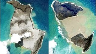 Timelapse of Hunga Tonga Volcano from 2006 to 2022  Before amp After Eruption Footage [upl. by Nhaj]