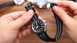 How to put on install a NATOstrap on a Watch Watch Tutorial [upl. by Fredette]