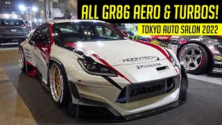 NEW TOYOTA GR86 amp SUBARU BRZ Turbo Kits amp Aero ONLY  Tokyo Auto Salon 2022 [upl. by Heshum]