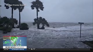 Category 3 Hurricane Idalia makes landfall in St Petersburg Florida [upl. by Eeluj]