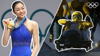 30 iconic Winter Olympic Moments  Top Moments [upl. by Volpe]