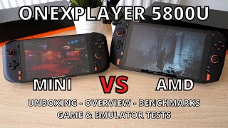 ONEXPLAYER AMD and Mini Ryzen 5800U review and comparison with other Windows gaming handhelds [upl. by Einohtna]