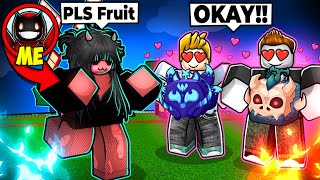 BEGGING For FRUITS As a EGIRL in ROBLOX Blox Fruits [upl. by Haines]