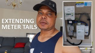 EXTENDING METER TAILS WITH FUSE ISOLAOR  Electrician  UK Electrician [upl. by Gierc]