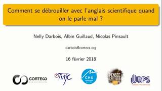 Comment se débrouiller avec l’anglais scientifique quand on le parle mal [upl. by Suryc]