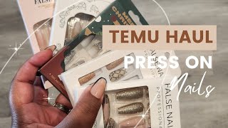 🌟Temu PressOn Nails Haul amp UV Gel Glue Review 🌟 [upl. by Harris]