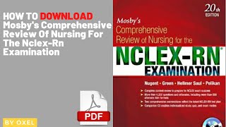 How to download Mosbys Comprehensive Review of Nursing for the NCLEXRN® Examination [upl. by Airamas629]