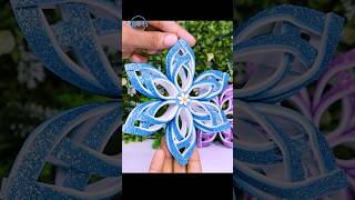 Handmade Snowflakes for Christmas decorations❄️Short Ideas for Xmas Decor shorts christmas decor [upl. by Saraann]