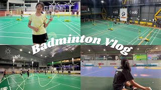 Badminton Vlog🏸  Playing BADMINTON for the whole week Weekdays [upl. by Nylitsirk341]