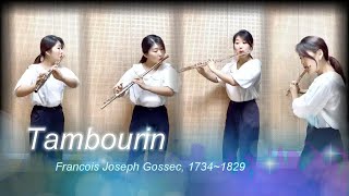 Tambourin  Gossec 탕부랭 고세크 flute quartet and piano 플룻과 피아노 [upl. by Rogers927]