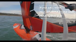 First time sailing my Severne Dyno 115 and Severne Gator 65 [upl. by Eph]