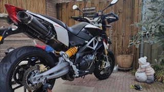 PURE SOUND Aprilia Dorsoduro 1200 Exhaust 4K [upl. by Delisle]