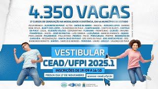 VESTIBULAR CEADUFPI 20251 [upl. by Jewelle]