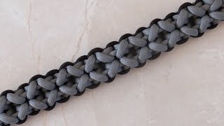 How To Tie A Clove And Dagger Paracord Survival Bracelet Without Buckle [upl. by Pietro]