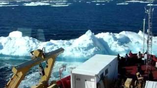 CCGS Amundsen ram into multiyear ice [upl. by Garrick]