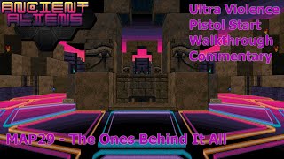 Doom II Ancient Aliens Ultra Violence 100 Walkthrough MAP29 The Ones Behind It All [upl. by Frerichs]