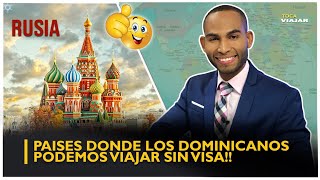 Países donde los dominicanos pueden viajar sin visa 2024  Toca Viajar [upl. by Accem]