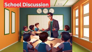 School discussion classroom conversation between teacher student classroomlanguage kidslearning [upl. by Hnib452]