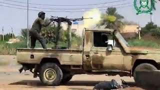 Sudan Armed Forces clash with RSF in Omdourman [upl. by Ycnahc]