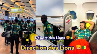 Départ des lions 🦁🇸🇳 direction Côte d’Ivoire 🇨🇮  Sadio Manè 😂 taquiné à l’aéroport [upl. by Ennayhs]