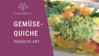 Gemüse Quiche Rezept Glutenfreie Indische Quiche einfach selbermachen  ohne Teig [upl. by Yhtak]