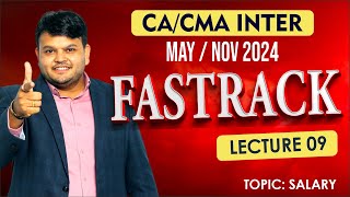 Direct Tax Fastrack lec 9  CA CMA Inter  For May amp Nov 24  cainter caintertax [upl. by Encrata]