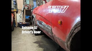 Triumph TR7 Restoration Episode 57 Drivers Door [upl. by Atikihc]