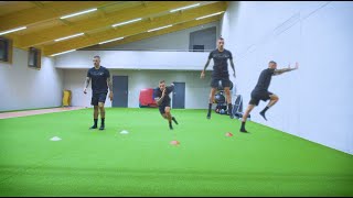 Das erste Rehatraining für Fußballspieler  Sprunggelenk [upl. by Verlie]