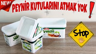 PEYNİR KUTULARI İLE ÇOK KULLANIŞLI GERİ DÖNÜŞÜM リサイクル рециркулировать reciclar [upl. by Absa468]